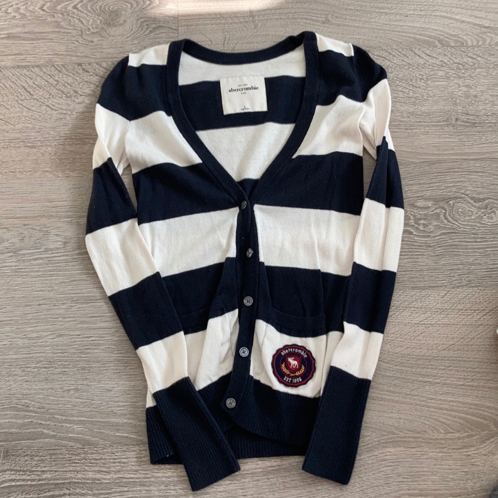 Stripped Abercrombie cardigan